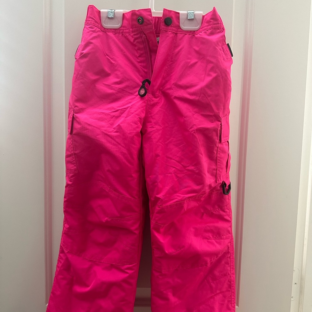 Kids Pink Snow Pants